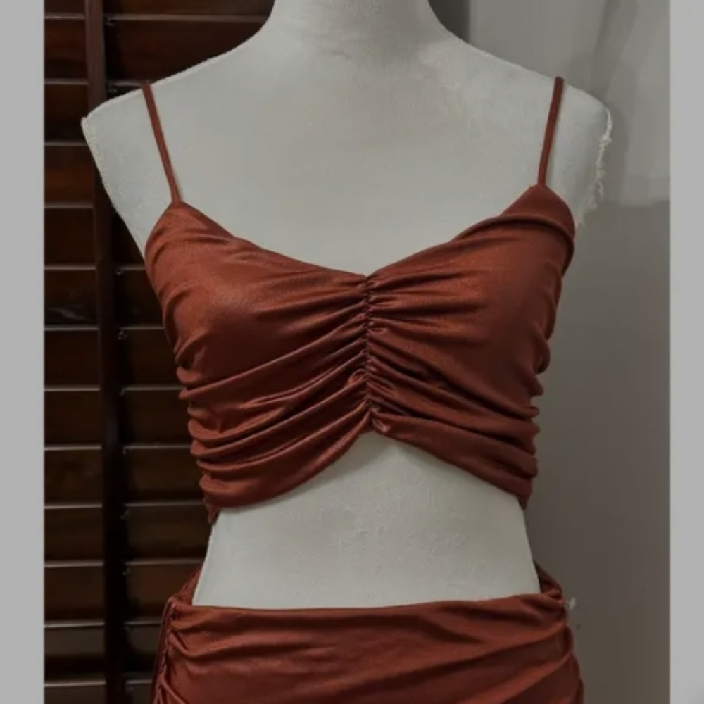 BP Ruched Cutout Minidress - Picture 3 of 7